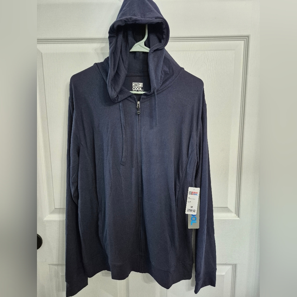 32 Degrees Blue Varsity Jacket with Relaxed Fit